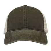 Front view of Pigment-Dyed Trucker Cap