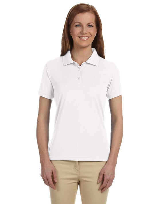 Front view of Ladies’ Dri-Fast Advantage Solid Mesh Polo