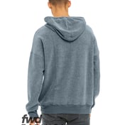 Back view of FWD Fashion Unisex Sueded Fleece Pullover Sweatshirt