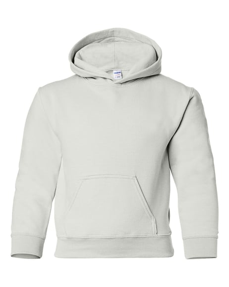 Front view of Heavy Blend™ Youth Hooded Sweatshirt