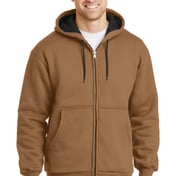 Front view of Heavyweight Full-Zip Hooded Sweatshirt With Thermal Lining