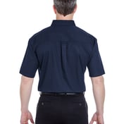 Back view of Adult Short-Sleeve Whisper Twill