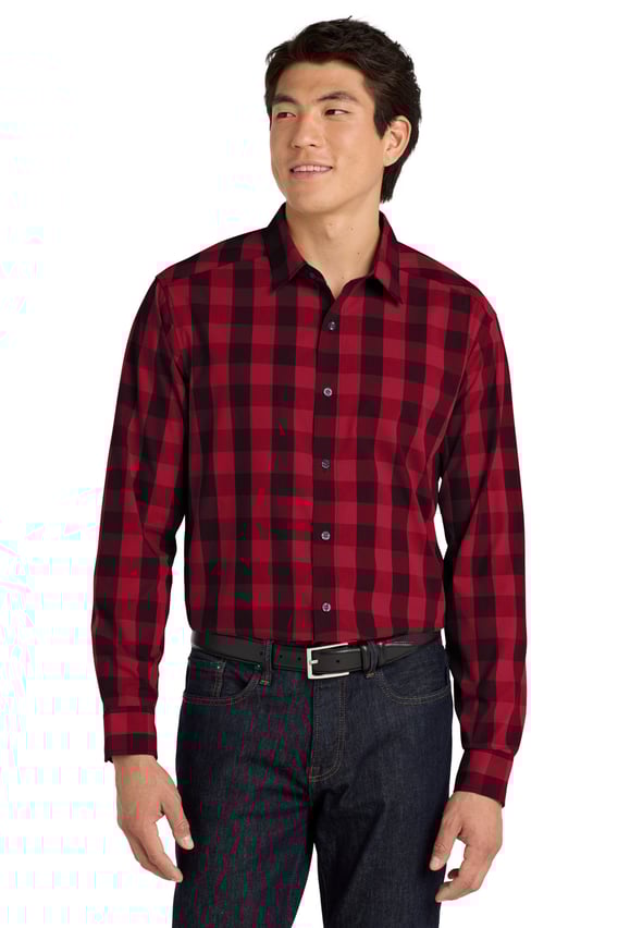 Front view of Everyday Plaid Shirt