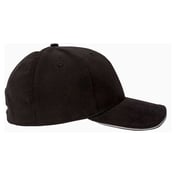Side view of Brushed Twill Sandwich Cap