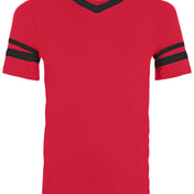 Front view of Youth Sleeve Stripe Jersey