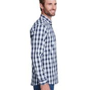 Side view of Men’s Mulligan Check Long-Sleeve Cotton Shirt