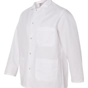 Side view of Gripper Front Short Butcher Coat