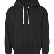 Front view of Garment-Dyed Lightweight Fleece Hooded Sweatshirt