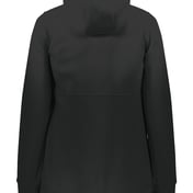 Back view of Eco Revive™ Women’s Polar Fleece Hooded Full-Zip Jacket