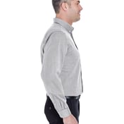 Side view of Men’s Yarn-Dyed Micro-Check Woven