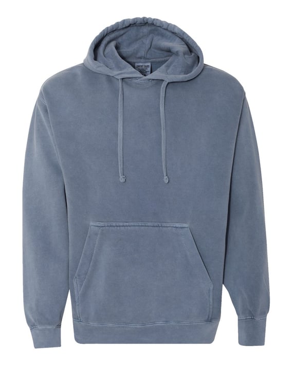 Front view of Garment-Dyed Hooded Sweatshirt