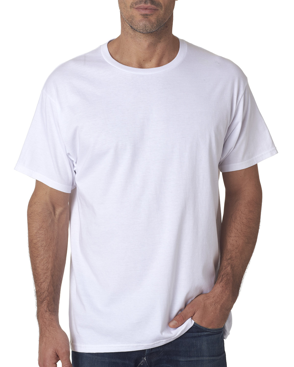 Front view of Adult Ring-Spun Jersey Tee