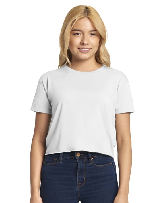 Front view of Ladies’ Festival Cali Crop T-Shirt