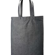 Side view of Denim Tote Bag
