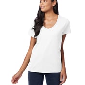 Front view of Ladies’ Perfect-T V-Neck T-Shirt