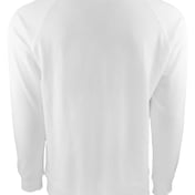 Back view of Unisex Laguna French Terry Raglan Sweatshirt