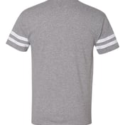 Back view of Triblend Varsity Ringer T-Shirt