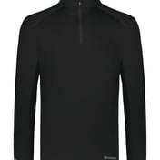 Front view of Youth CoolCore® Quarter-Zip Pullover