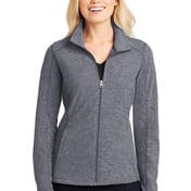 Front view of Women’s Heather Microfleece Full-Zip Jacket