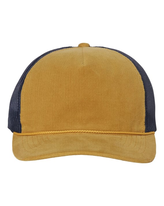 Front view of Troutdale Corduroy Trucker Cap