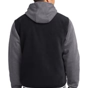 Back view of Insulated Letterman Jacket