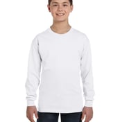 Front view of Youth Heavy Cotton™ Long-Sleeve T-Shirt