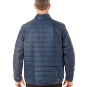 Back view of Men’s Portal Interactive Printed Packable Puffer Jacket