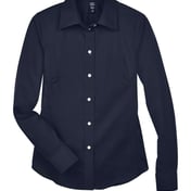 Front view of Women’s Crown Collection® Solid Stretch Twill Woven Dress Shirt