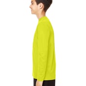 Side view of Youth Zone Performance Long Sleeve T-Shirt