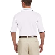 Back view of Adult 6 Oz. Short-Sleeve Piqué Polo With Tipping