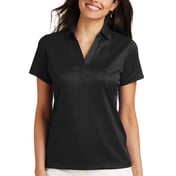 Front view of Women’s Performance Fine Jacquard Polo