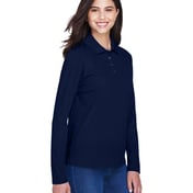 Side view of Women’s Pinnacle Performance Long Sleeve Piquéé Polo
