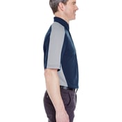 Side view of Adult Cool & Dry Stain-Release Two-Tone Performance Polo
