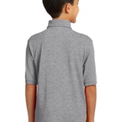 Back view of Youth Core Blend Jersey Knit Polo