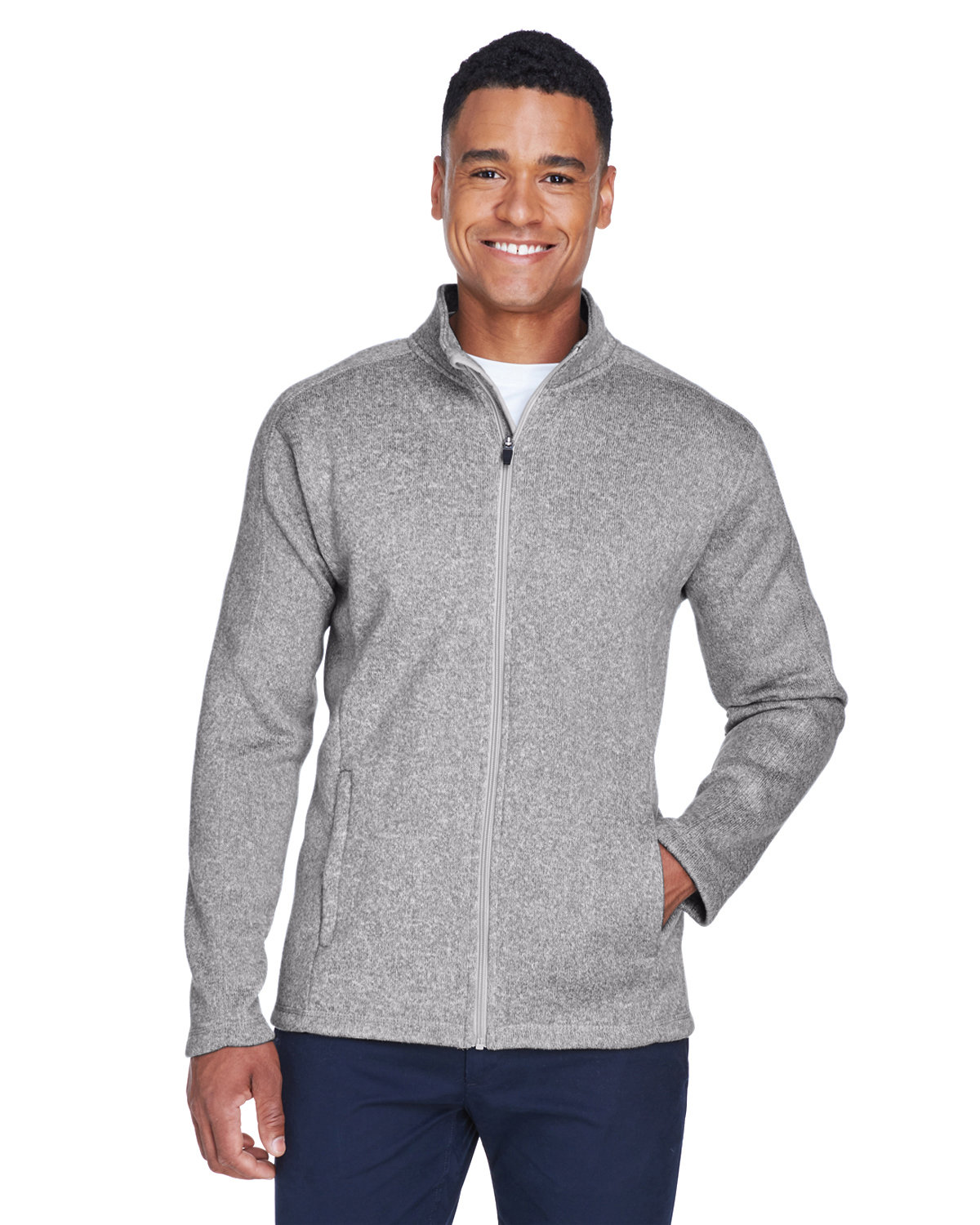 Front view of Men’s Bristol Full-Zip Sweater Fleece Jacket