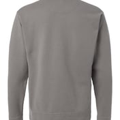 Back view of Garment-Dyed Polo Collar Sweatshirt