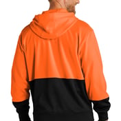 Back view of Enhanced Visibility Fleece Pullover Hoodie
