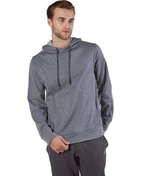 Front view of Adult Performance Fleece Pullover Hooded Sweatshirt