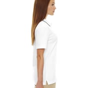 Side view of Ladies’ Edry® Needle-Out Interlock Polo