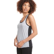 Side view of Ladies’ Ideal Colorblock Racerback Tank