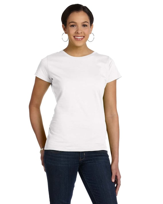 Front view of Ladies’ Fine Jersey T-Shirt