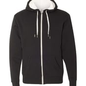 Front view of Unisex Sherpa-Lined Hooded Sweatshirt
