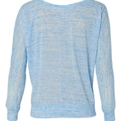 Back view of Women’s Flowy Off Shoulder Long Sleeve Tee