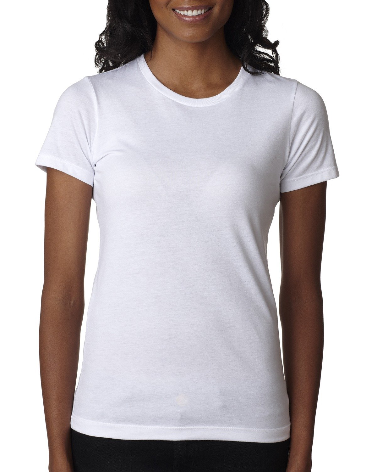 Front view of Ladies’ CVC T-Shirt