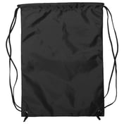 Back view of Zippered Drawstring Backpack