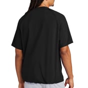 Back view of Repeat 1/2-Zip Short Sleeve Jacket