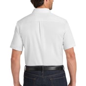 Back view of Short Sleeve SuperPro React Twill Shirt