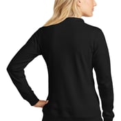 Back view of Ladies Lightweight French Terry Bomber