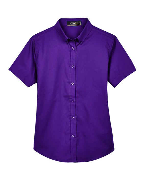 Front view of Women’s Optimum Short Sleeve Twill Shirt