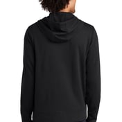 Back view of PosiCharge ® Tri-Blend Wicking Fleece Full-Zip Hooded Jacket